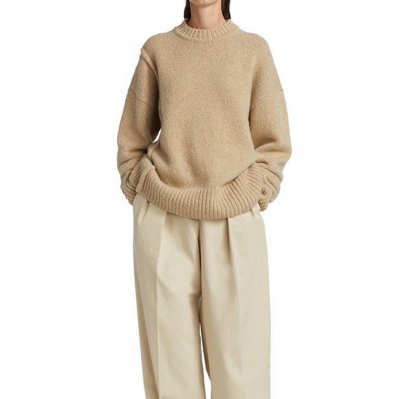 The Row Capua Cashmere Sweater Beige Size M - Picture 1 of 7